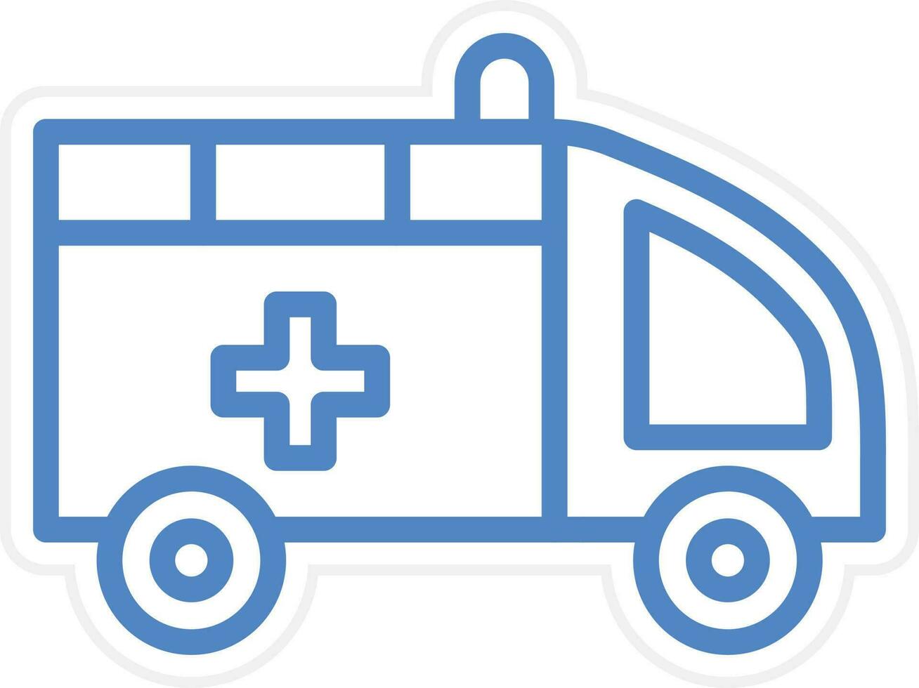 Ambulance Vector Icon Style