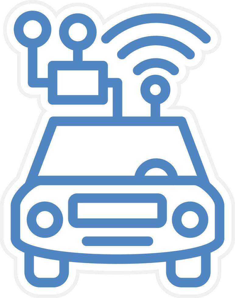 Smart Car Vector Icon Style