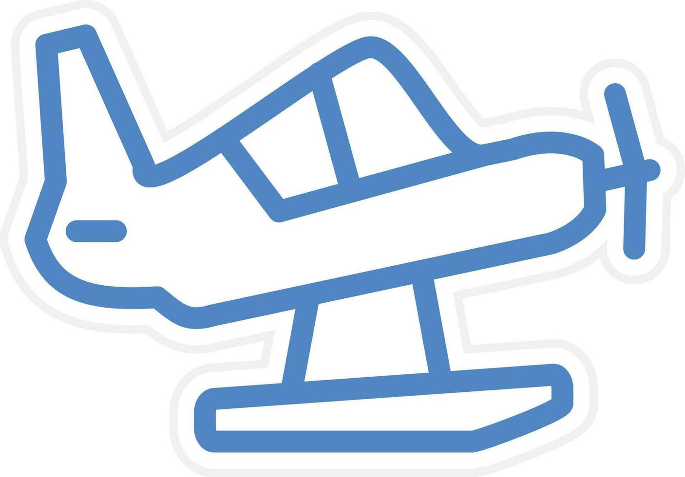 Seaplane Vector Icon Style