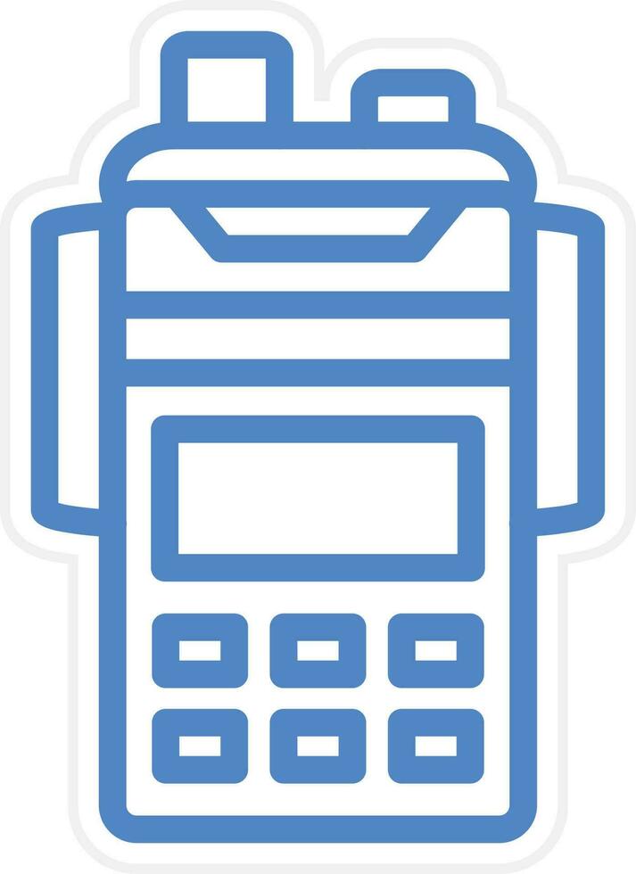 Walkie Talkie Vector Icon Style