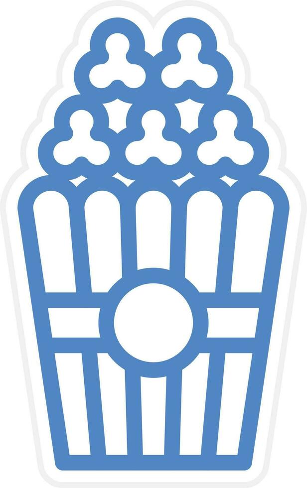 Popcorn Vector Icon Style