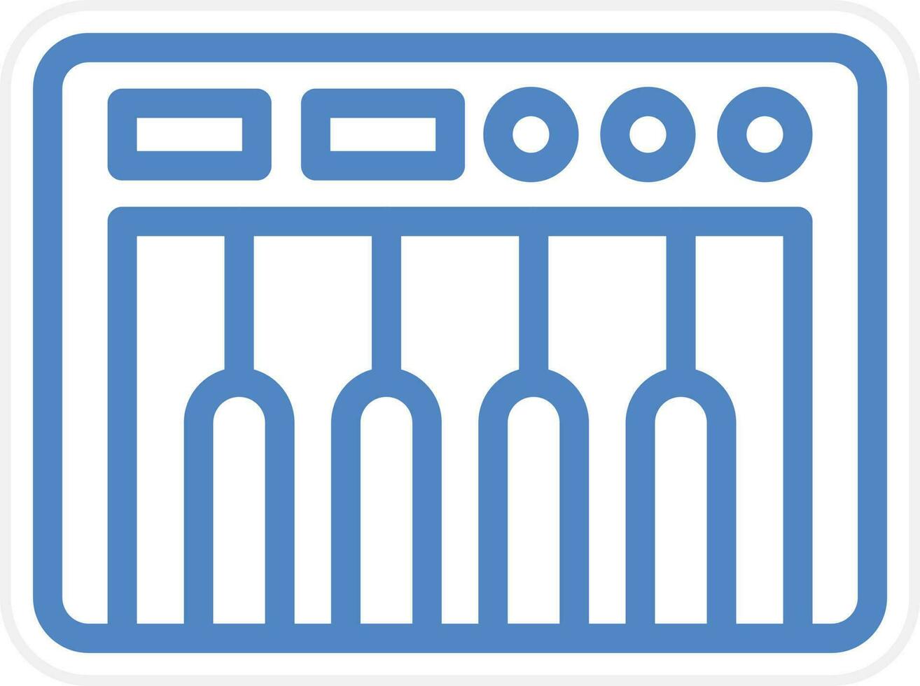 Piano Vector Icon Style