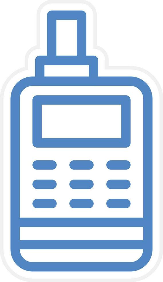 Walkie Talkie Vector Icon Style