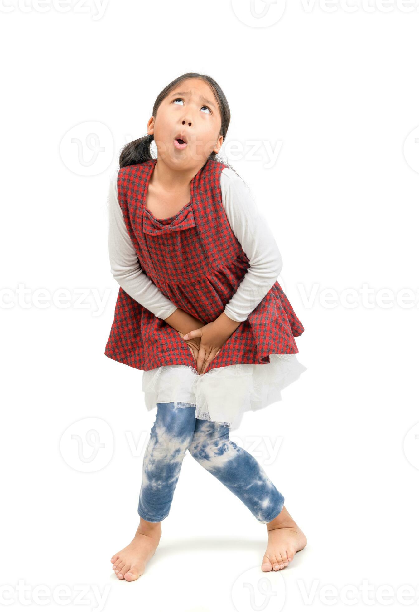 tiny girl pee Little girl need a pee isolated on white background 23312983 Stock Photo at  Vecteezy