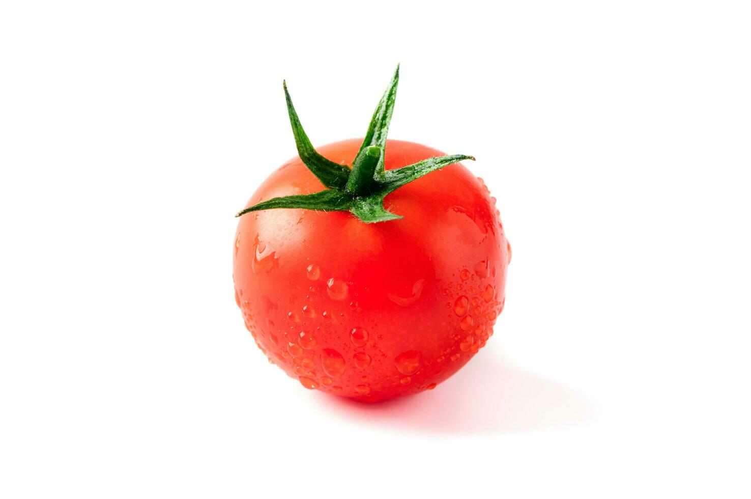 Fresh Tomato isolated on white. photo