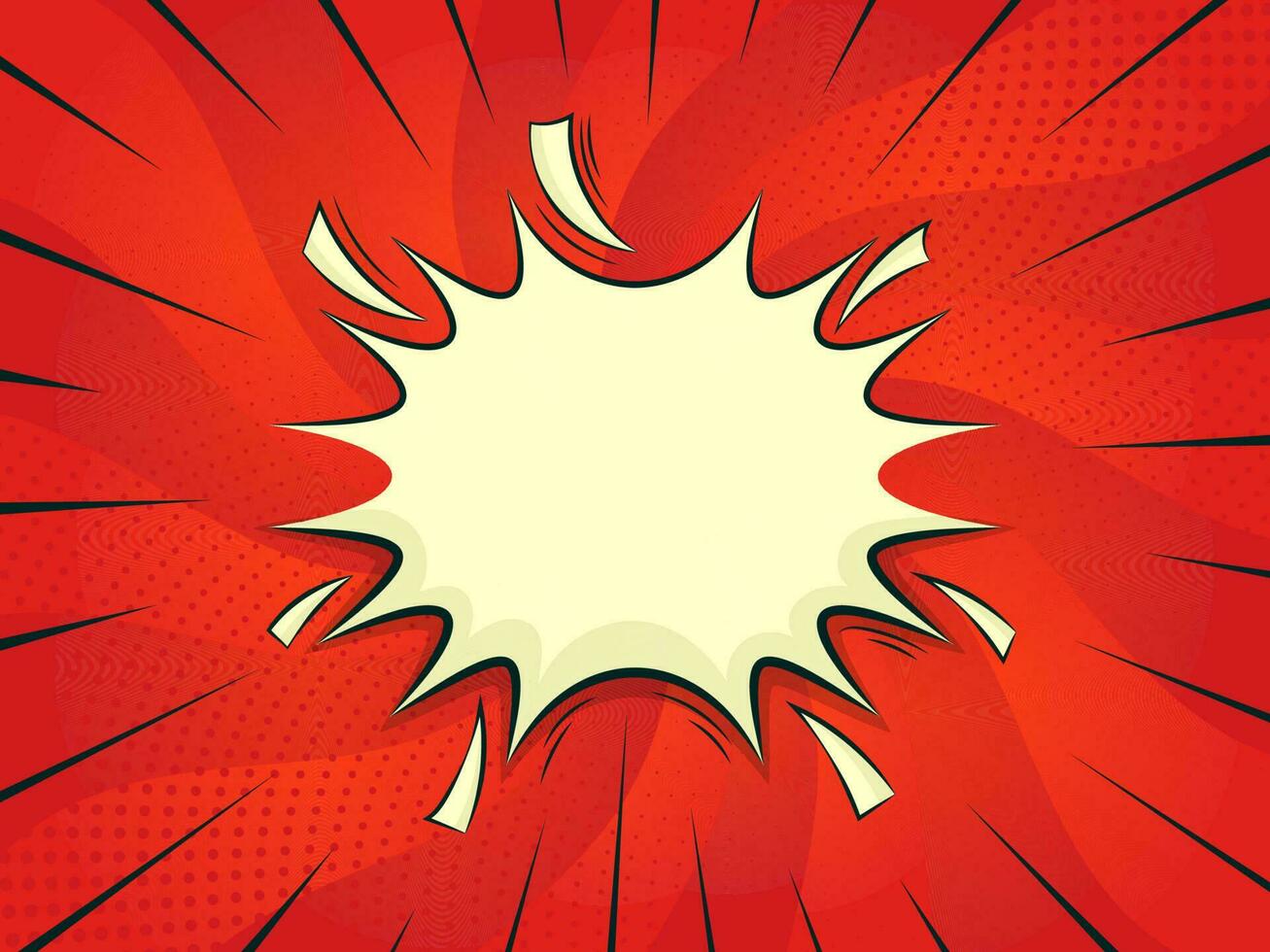Retro Comic Style Background With Space For Text Message. vector