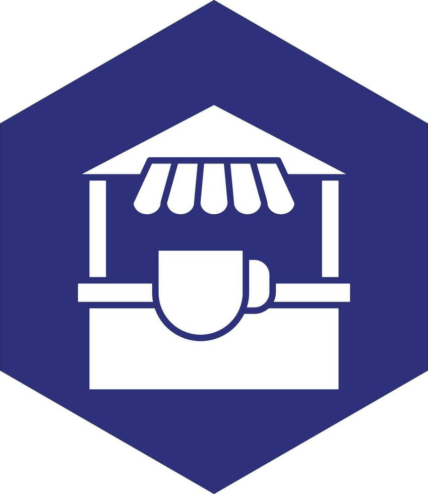 Tea Stall Vector Icon design