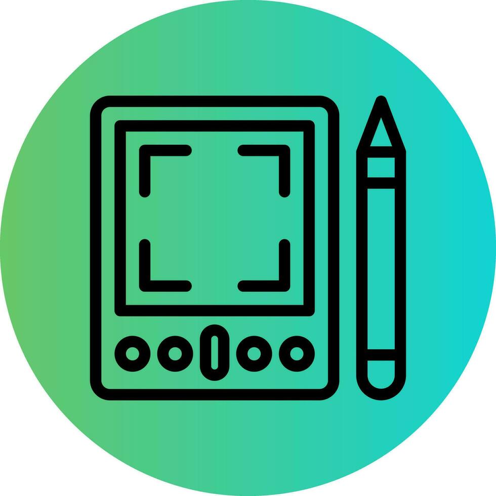 Graphic Tablet Vector Icon Design