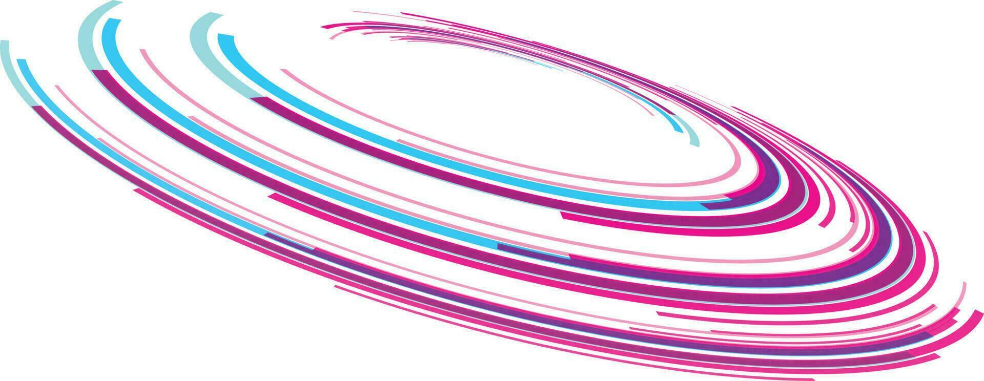 Abstract Circles Vector Clip Art, Isolated Background.