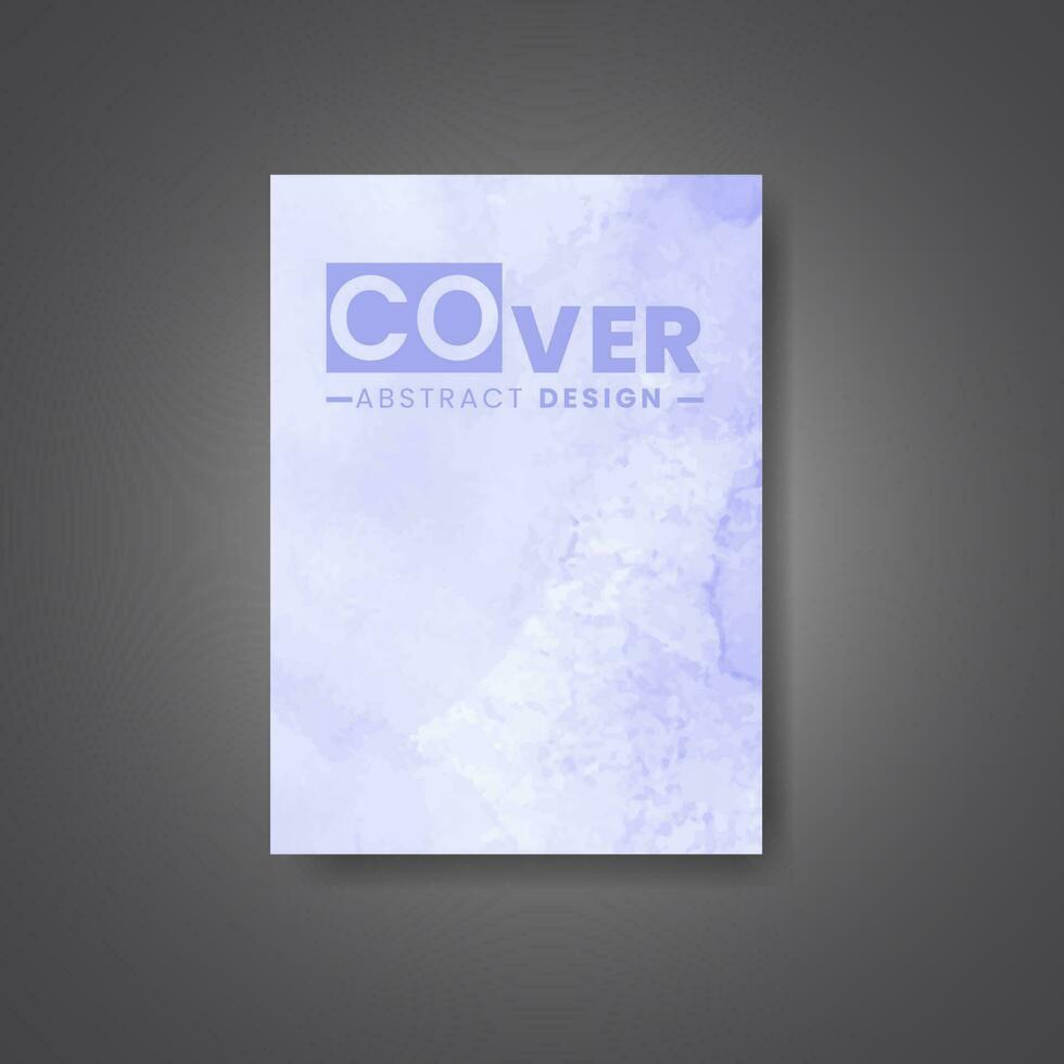Cover template with watercolor background. Design for your cover, date, postcard, banner, logo. vector