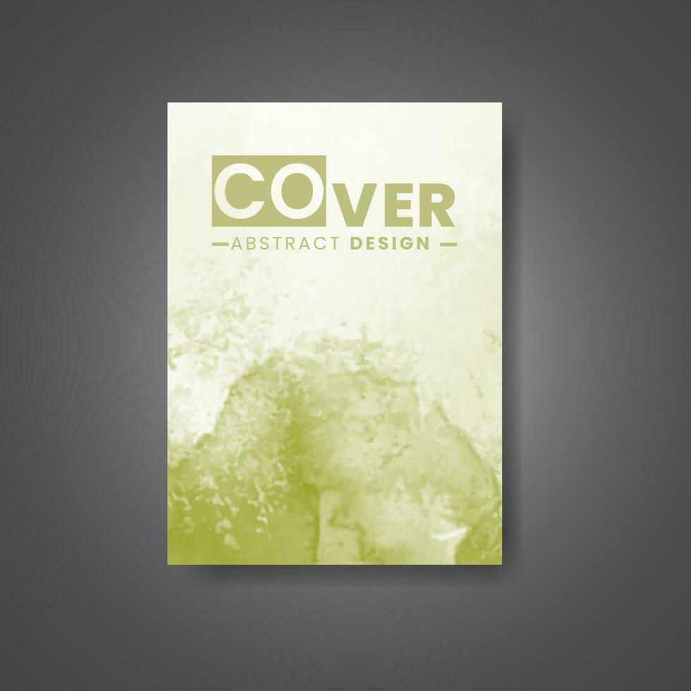 Cover template with watercolor background. Design for your cover, date, postcard, banner, logo. vector