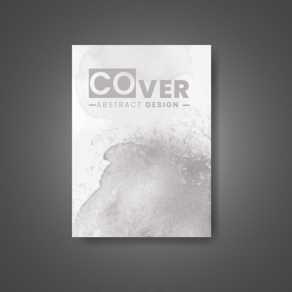 Cover template with watercolor background. Design for your cover, date, postcard, banner, logo. vector