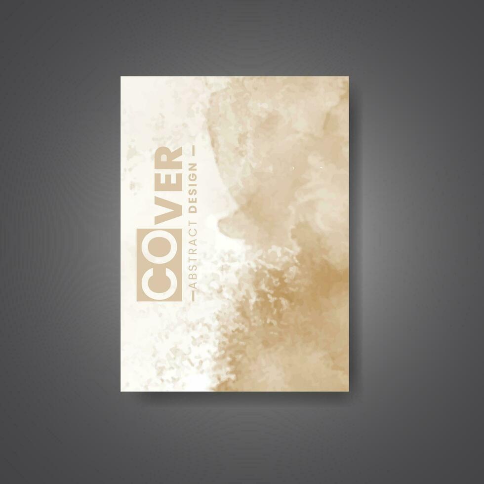 Cover template with watercolor background. Design for your cover, date, postcard, banner, logo. vector