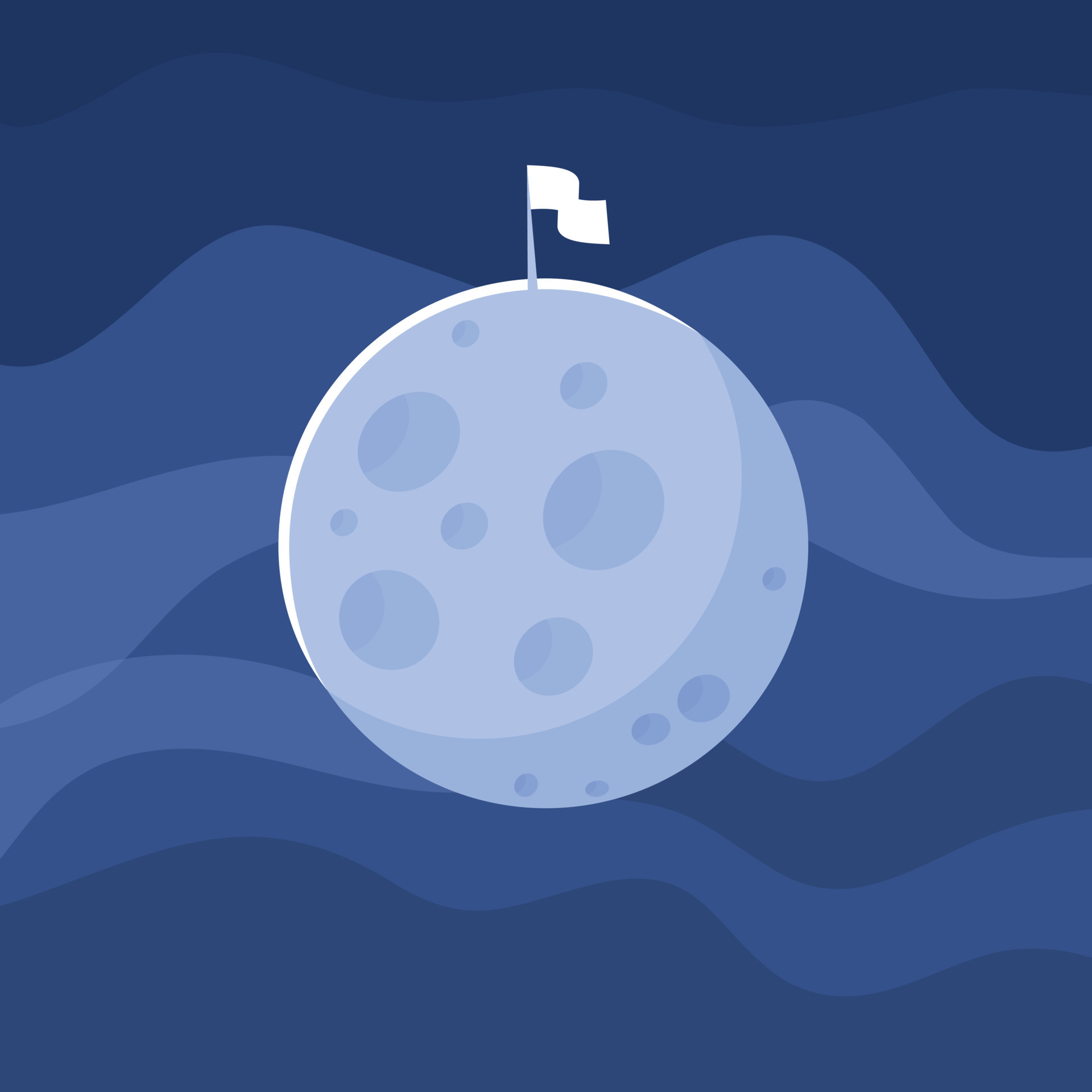 Blue Moon, Isolated Background. 23314773 Vector Art at Vecteezy