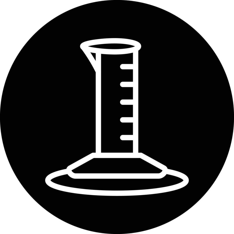 Graduated Cylinder Vector Icon Design