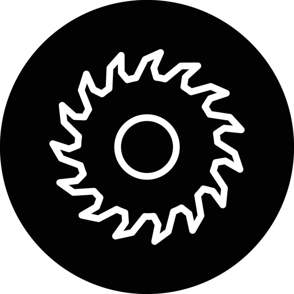 diseño de icono de vector de sierra circular