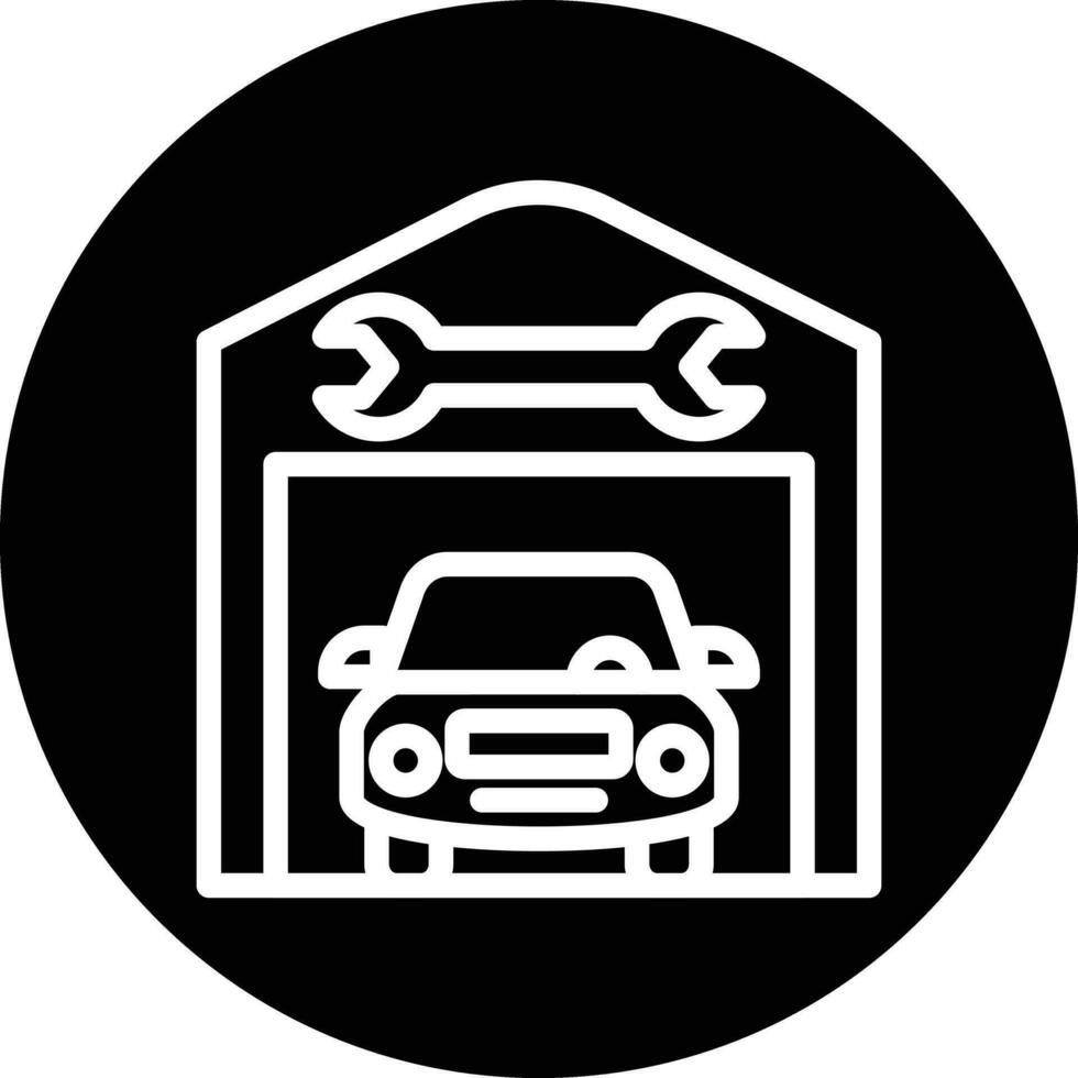 Service Station Vector Icon Design