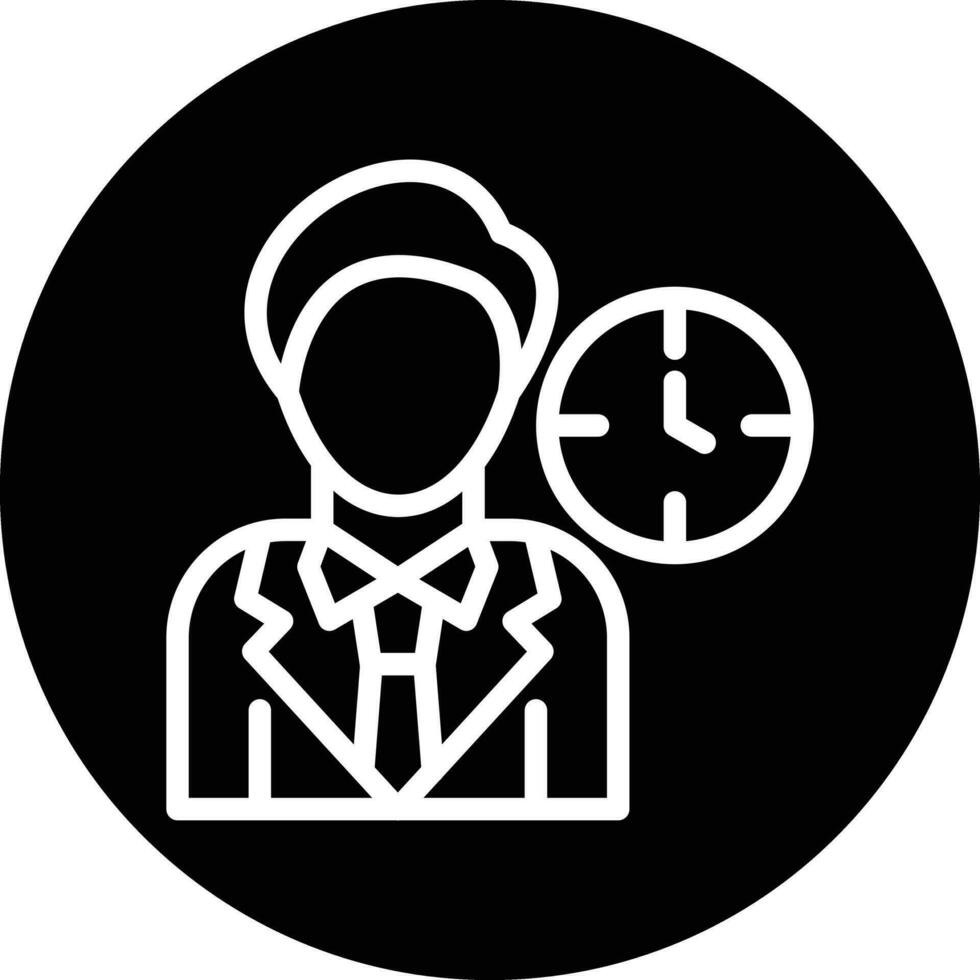 Work Time Vector Icon Design