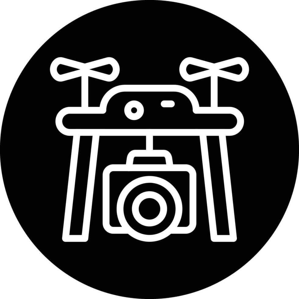 Drone Camera Vector Icon Design