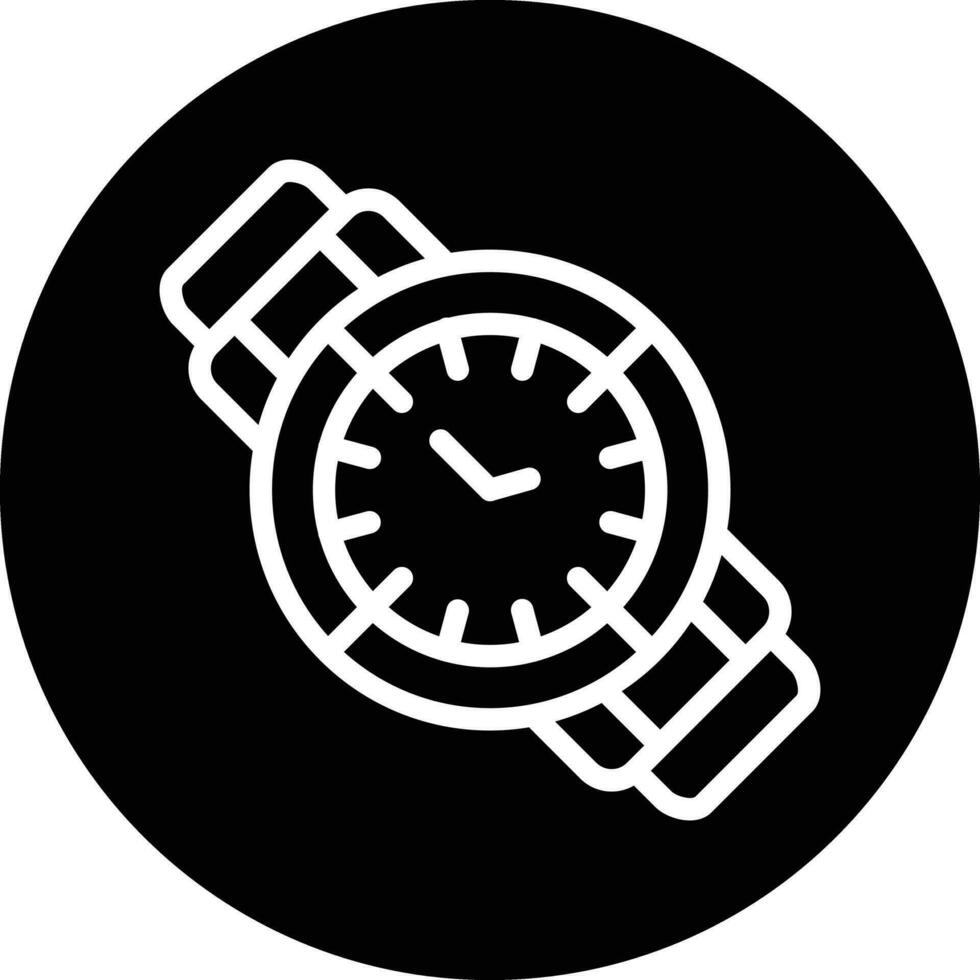 diseño de icono de vector de reloj de pulsera