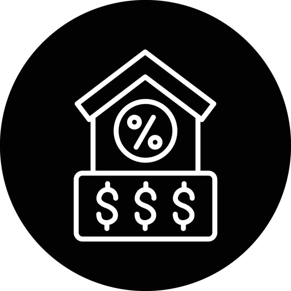 House Loan Vector Icon Design