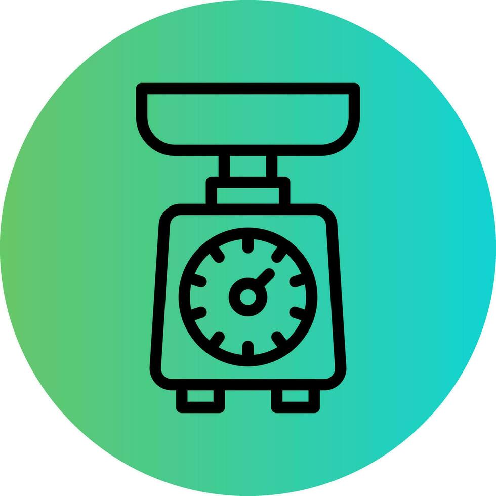 Kitchen Scale Vector Icon Design