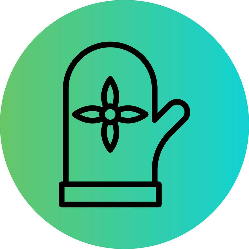 Oven Mittens Vector Icon Design