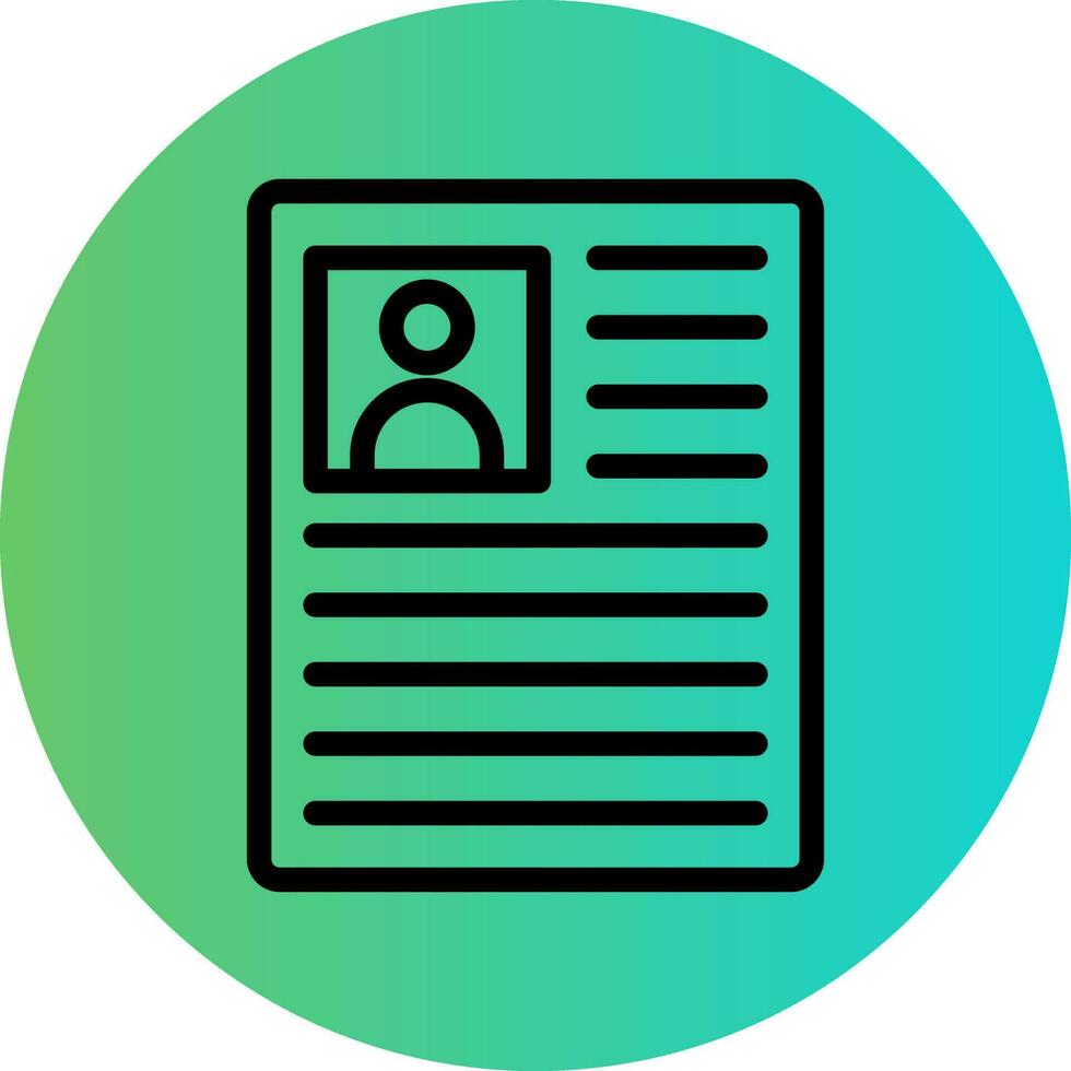 Cv Vector Icon Design