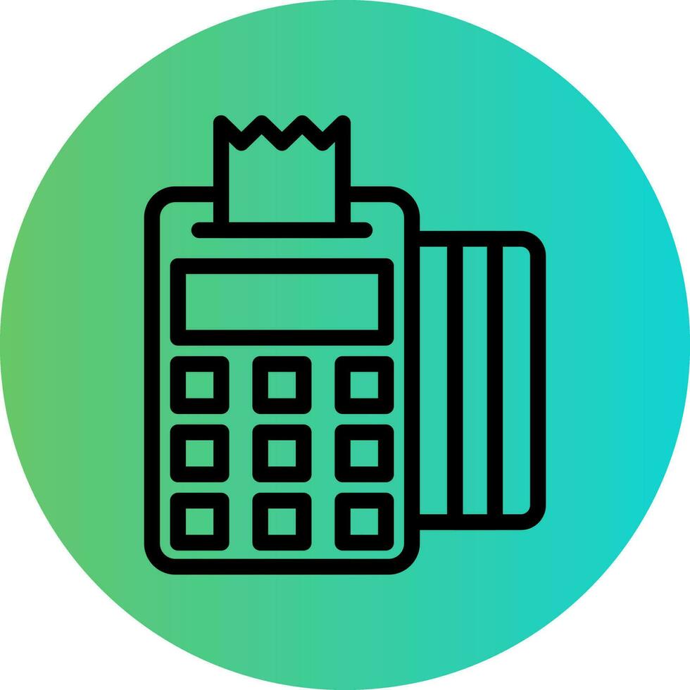 Pos Terminal Vector Icon Design