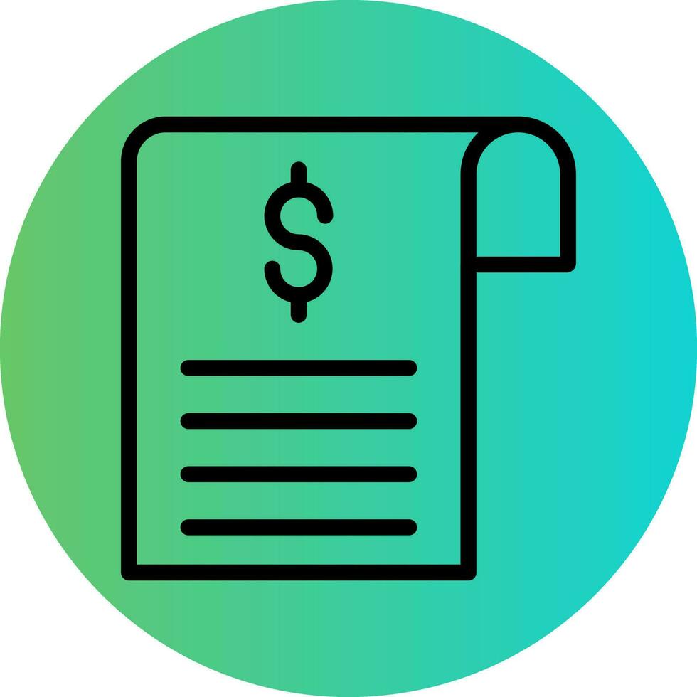 Bill Vector Icon Design