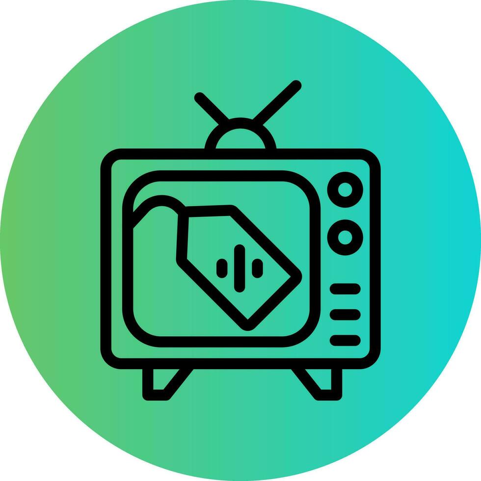 Television Sale Vector Icon Design
