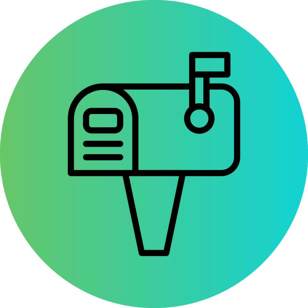 Mailbox Vector Icon Design