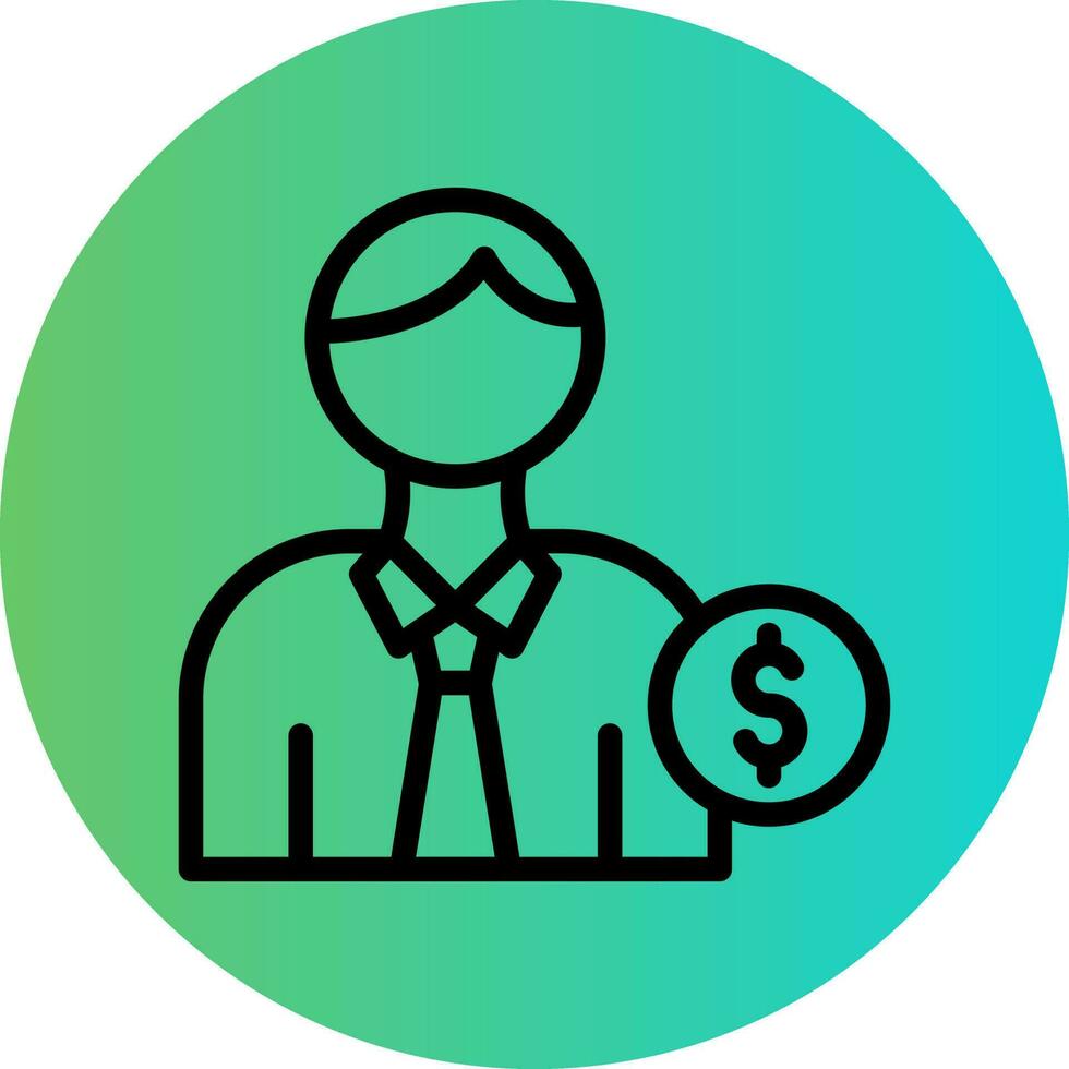 Accountant Vector Icon Design