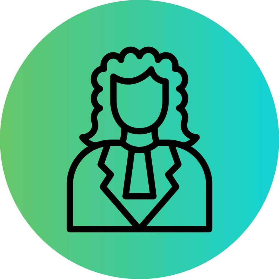 Judge Vector Icon Design