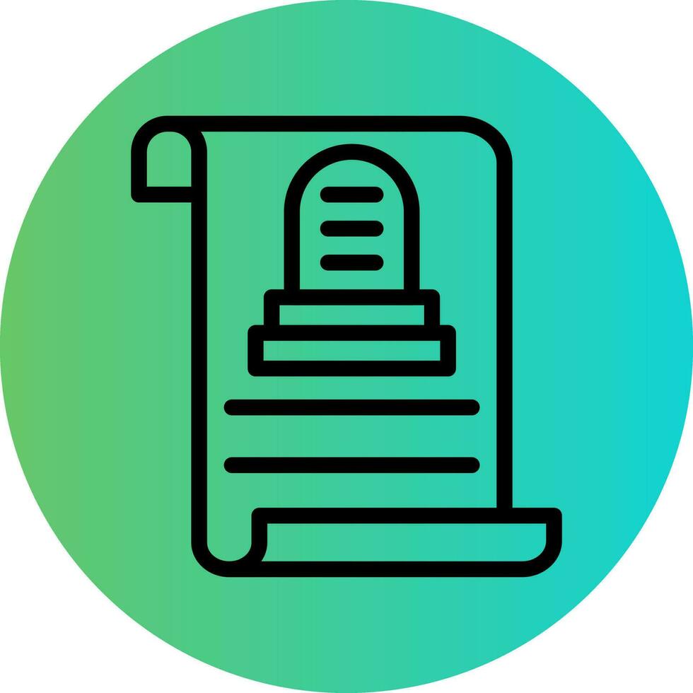 Death Certificate Vector Icon Design
