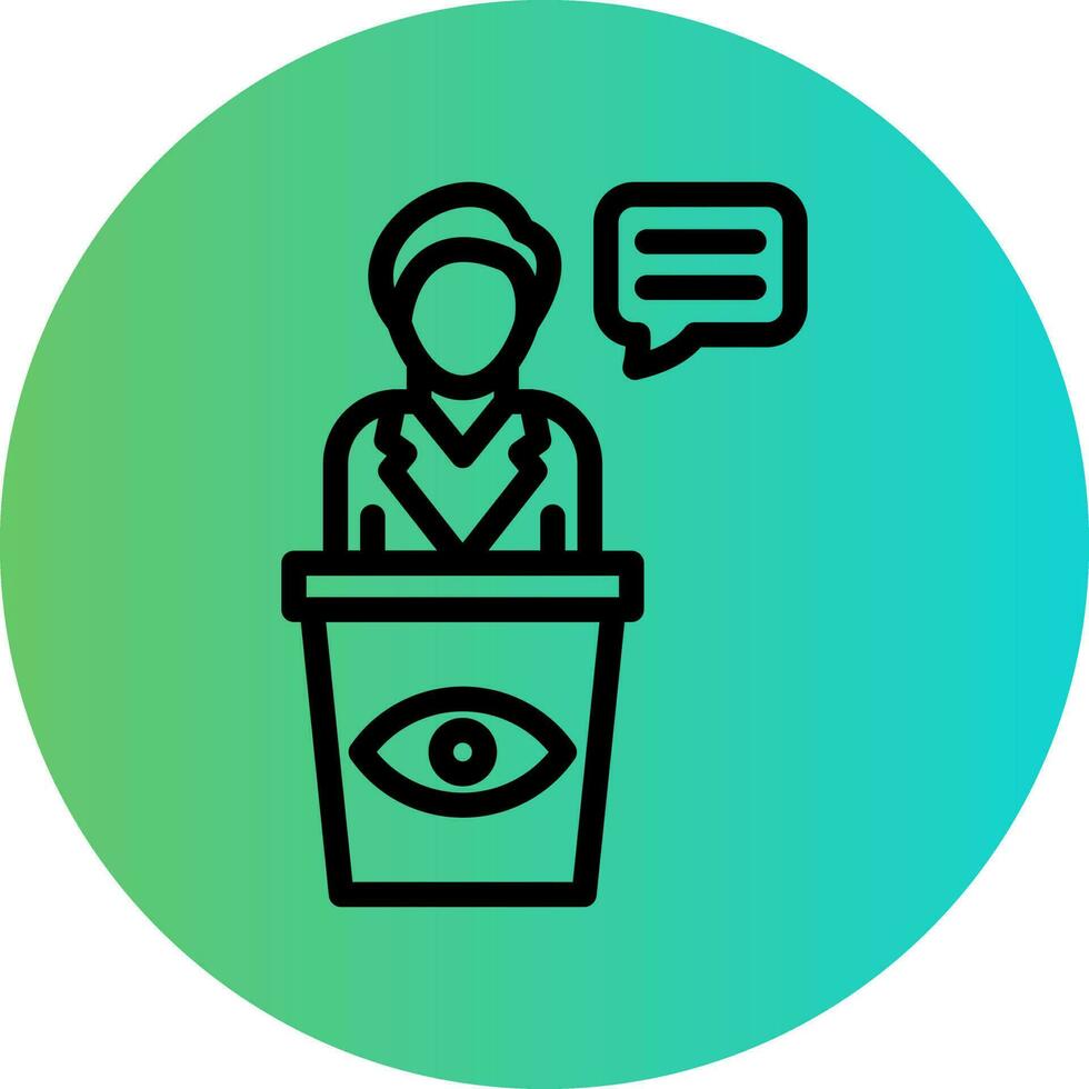 Eye Witness Vector Icon Design