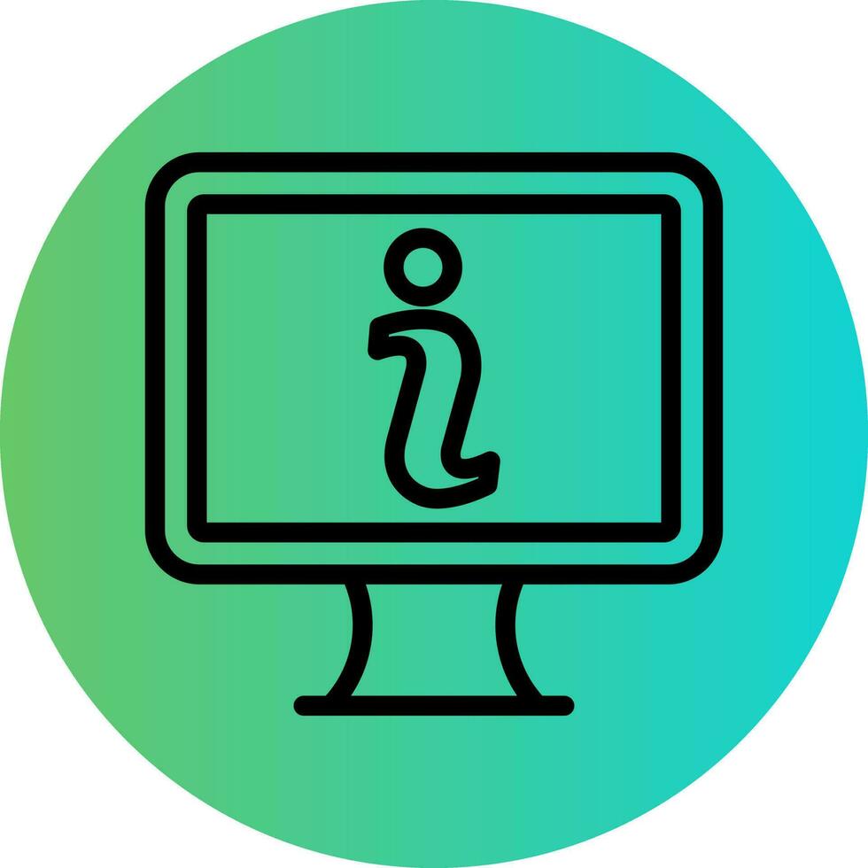 Online Info Vector Icon Design