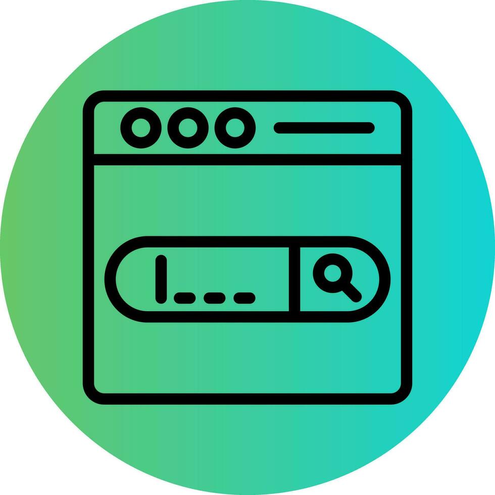 Search Bar Vector Icon Design