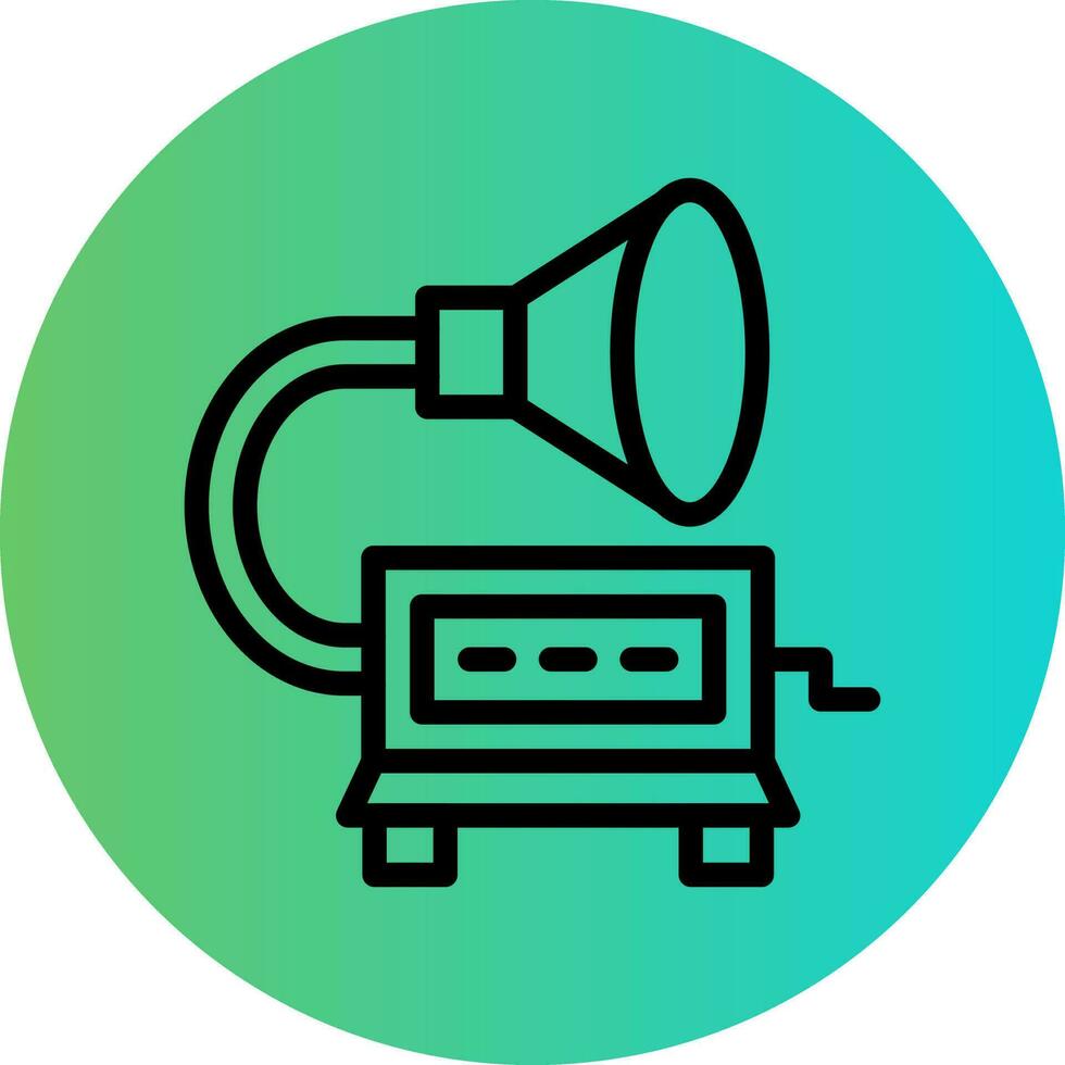 Gramophone Vector Icon Design