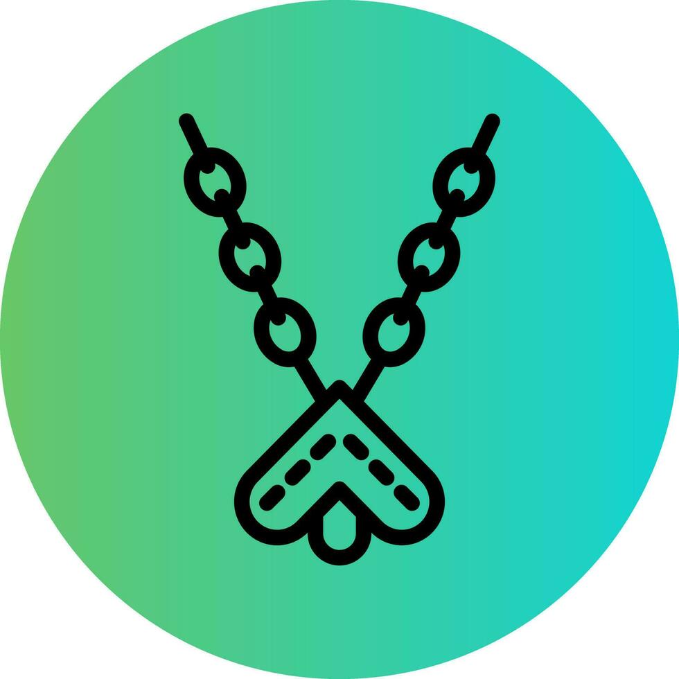 Necklace Vector Icon Design