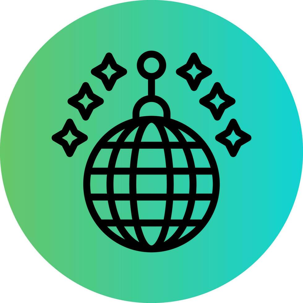 Disco Ball Vector Icon Design