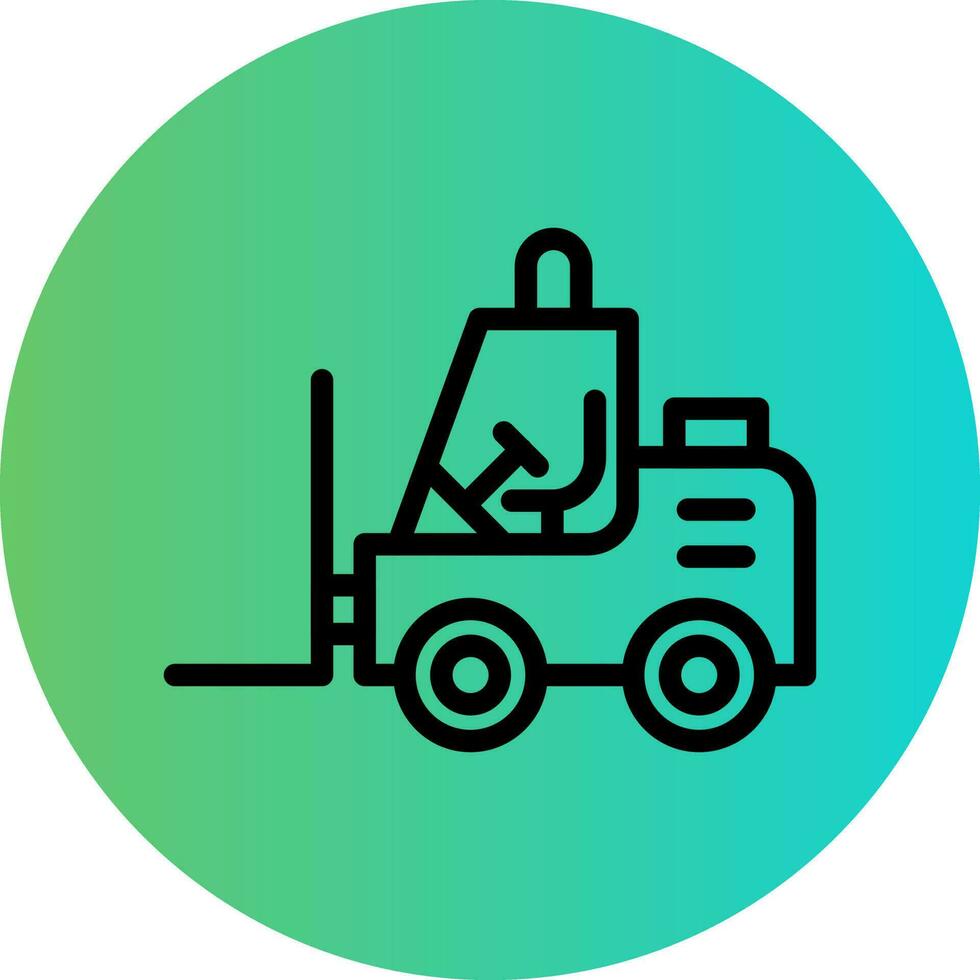 Forklift Vector Icon Design