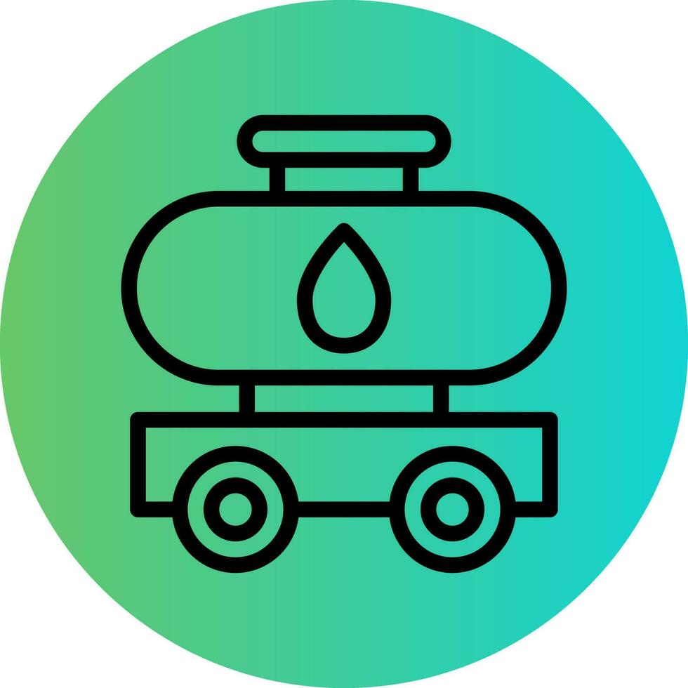 Oil Tank Vector Icon Design