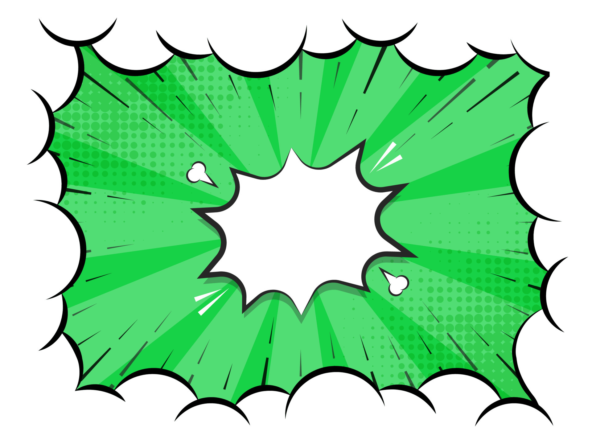 Abstract Pop Art Style Background In Green And White Color. 23315968