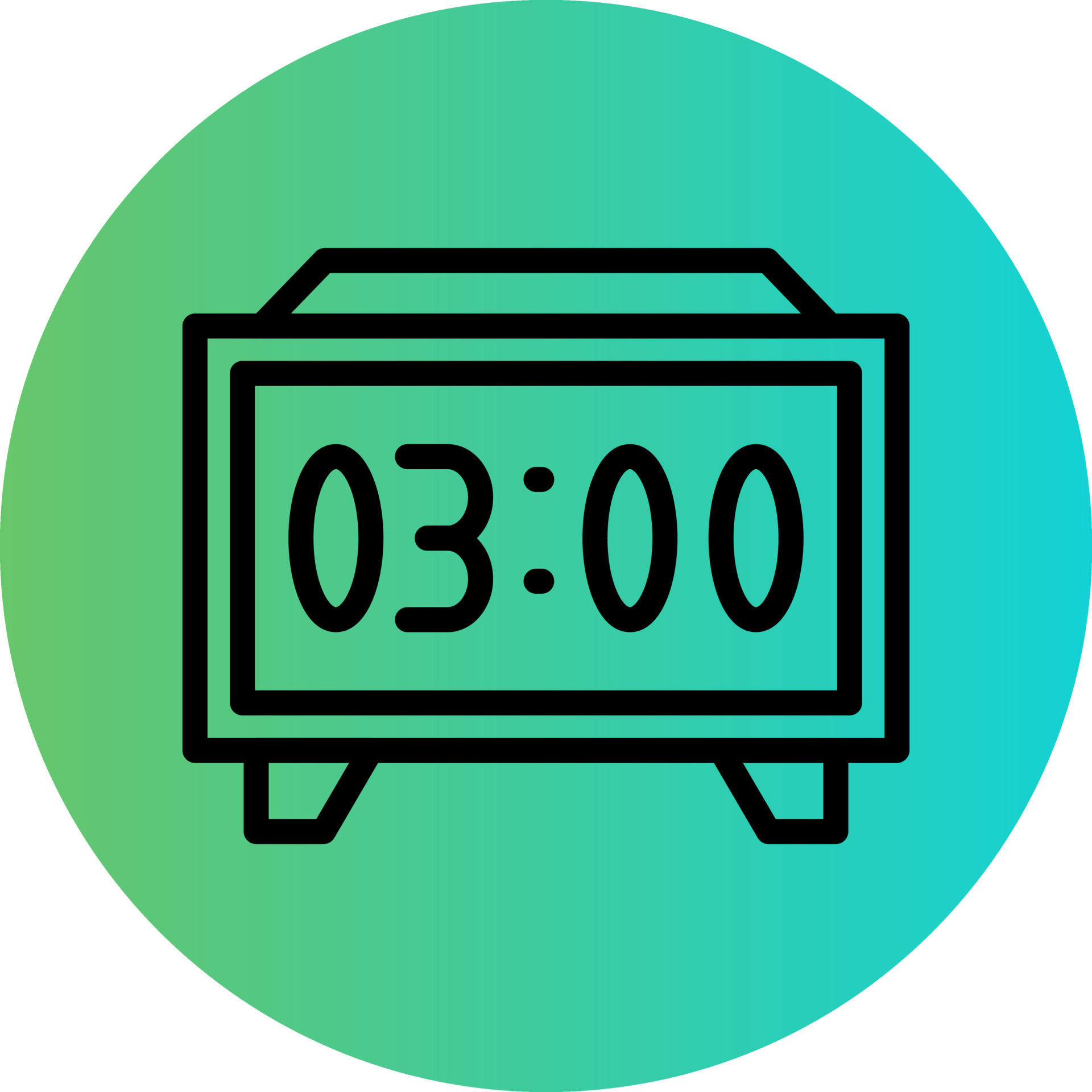 Digital Clock Vector Icon Design 23316007 Vector Art at Vecteezy