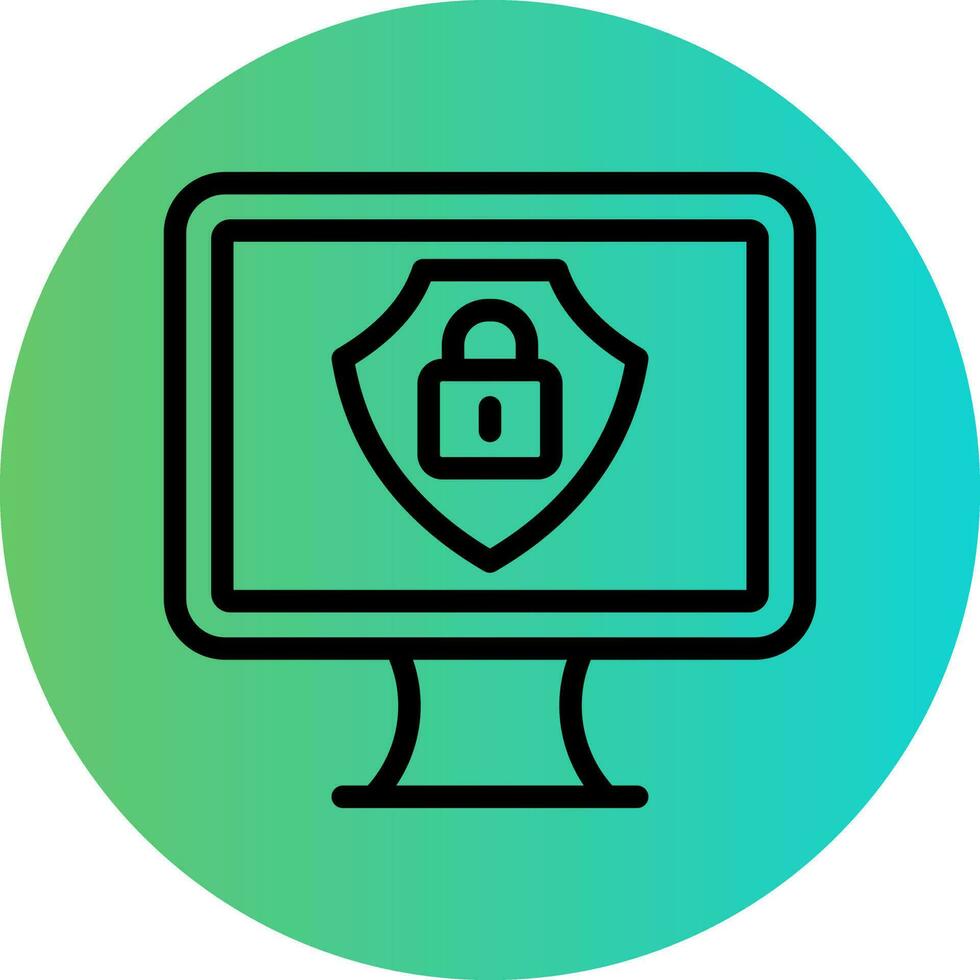 Cyber Security Vector Icon Design