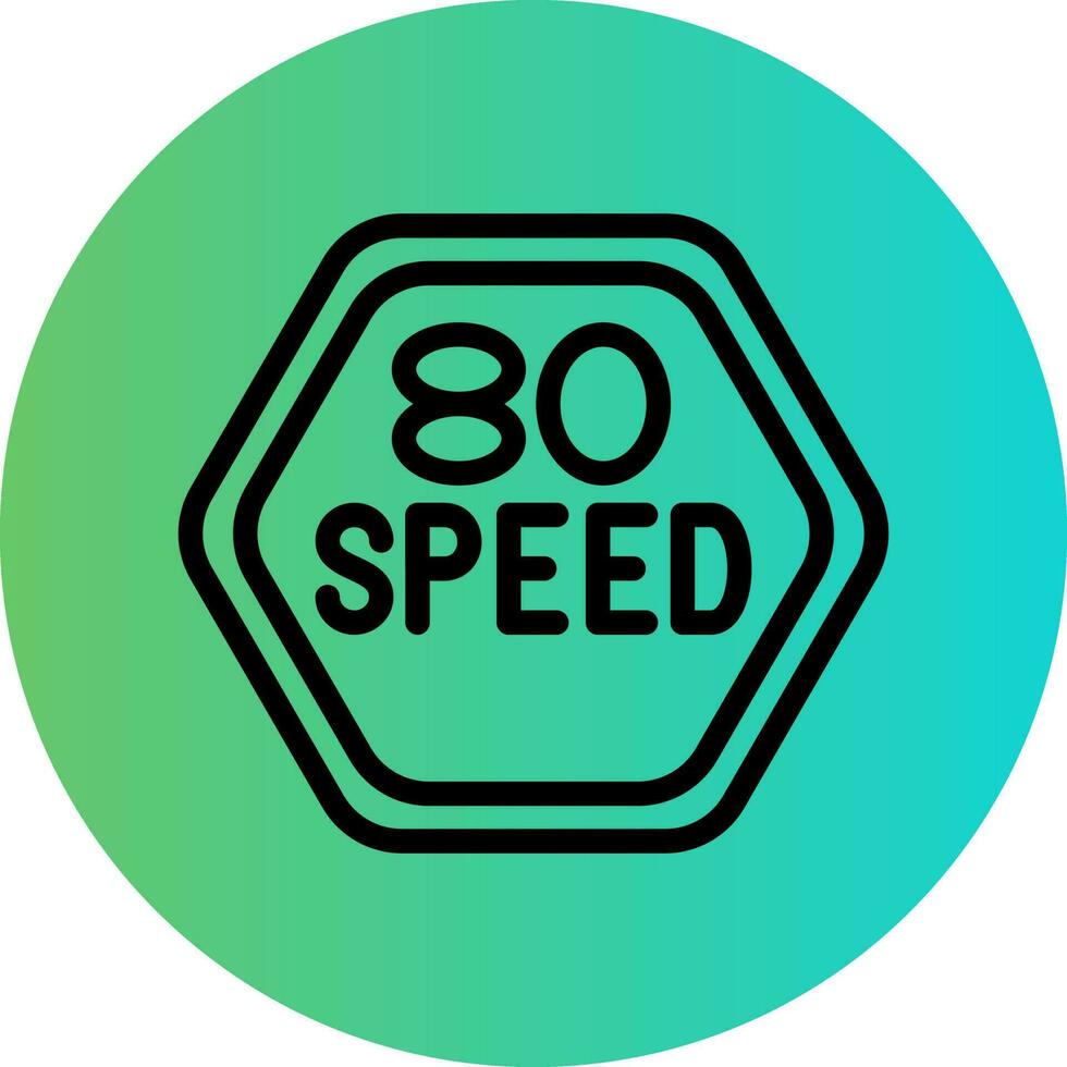 velocidad límite vector icono diseño