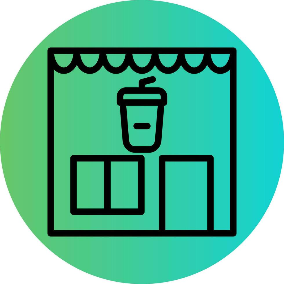 Coffee Shop Vector Icon Design