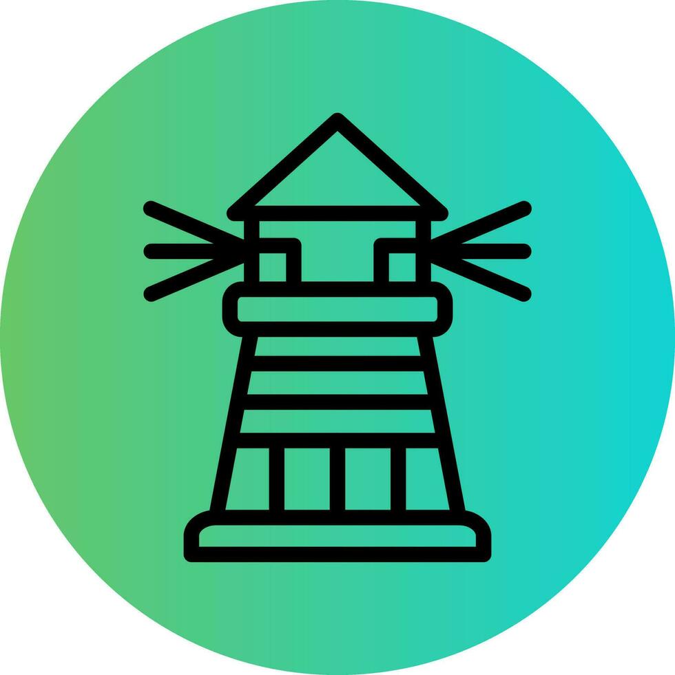 Lighthouse Vector Icon Design
