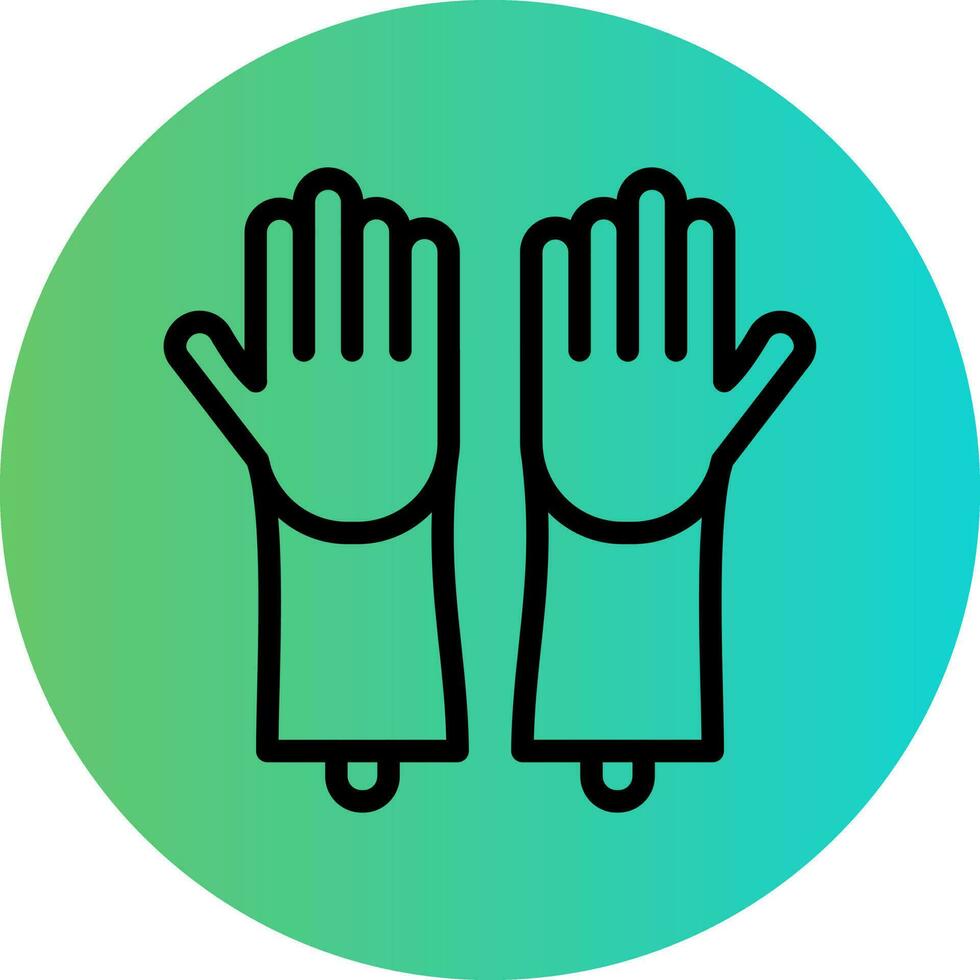 Cleaning Gloves Vector Icon Design